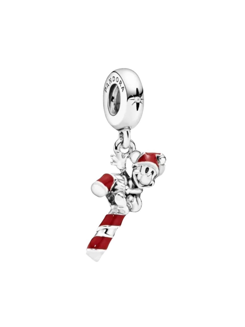 New Pandora Mickey Climbing Candy Cane Charm